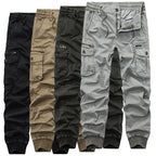 Tethered Elastic Waist Casual Cargo Pants