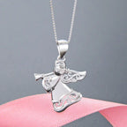 S925 Silver Necklace Pendant - Angel Design