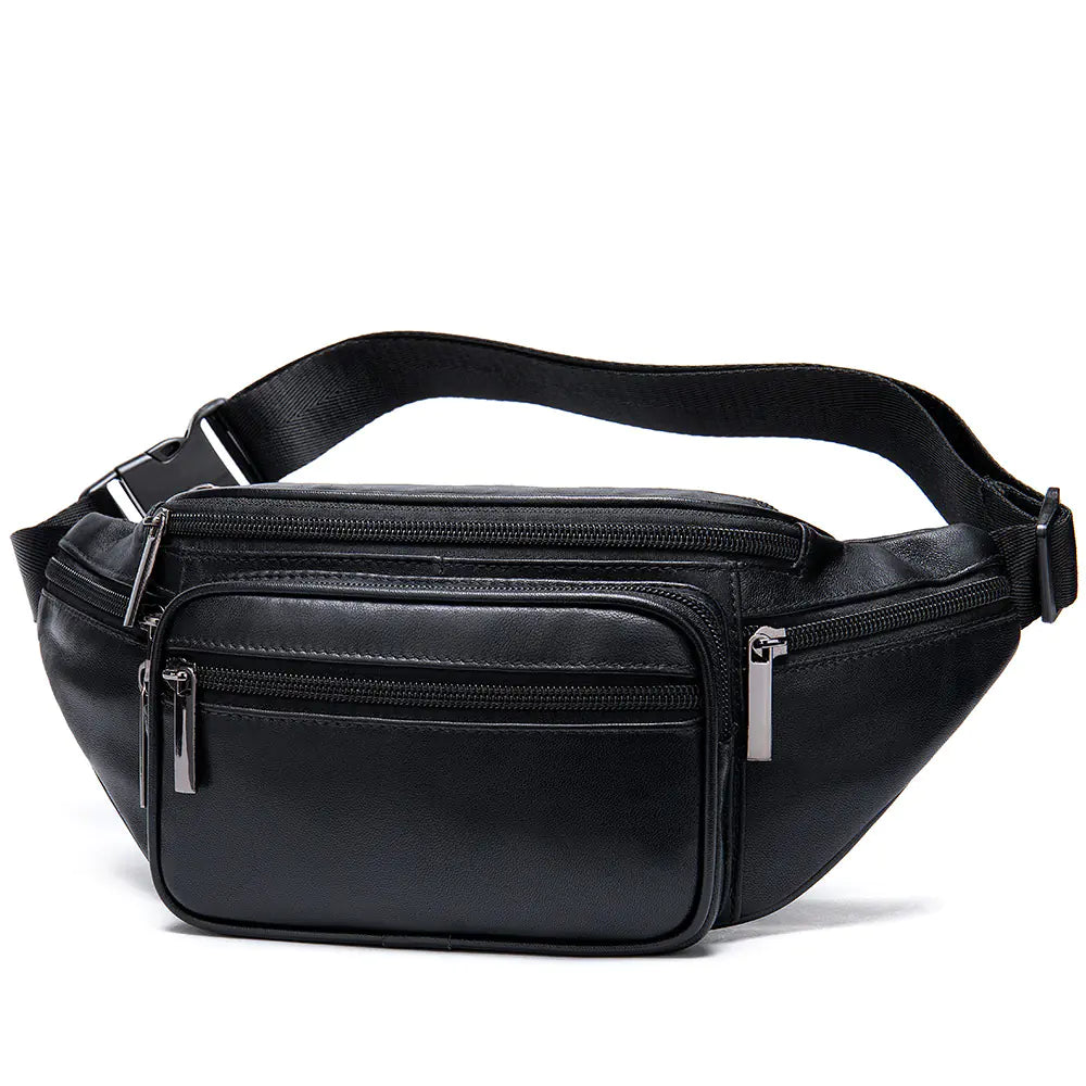 Black Sheepskin Bag for Mobile Phones