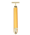 Facial Roller Massager with 24K Gold for Beauty